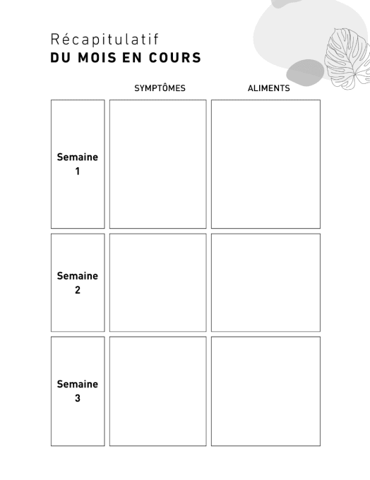 Mon journal alimentaire