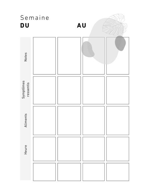 Mon journal alimentaire